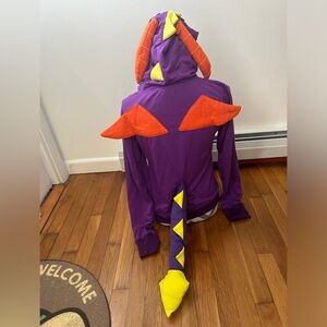 Spyro the Dragon Custom Purple Hoodie with Tail Size L